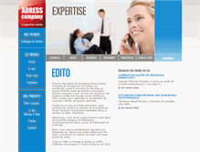 Tablet Screenshot of adress-company.fr